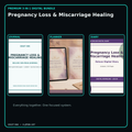 Pregnancy Loss & Miscarriage Healing premium digital journal planner and diary bundle cover