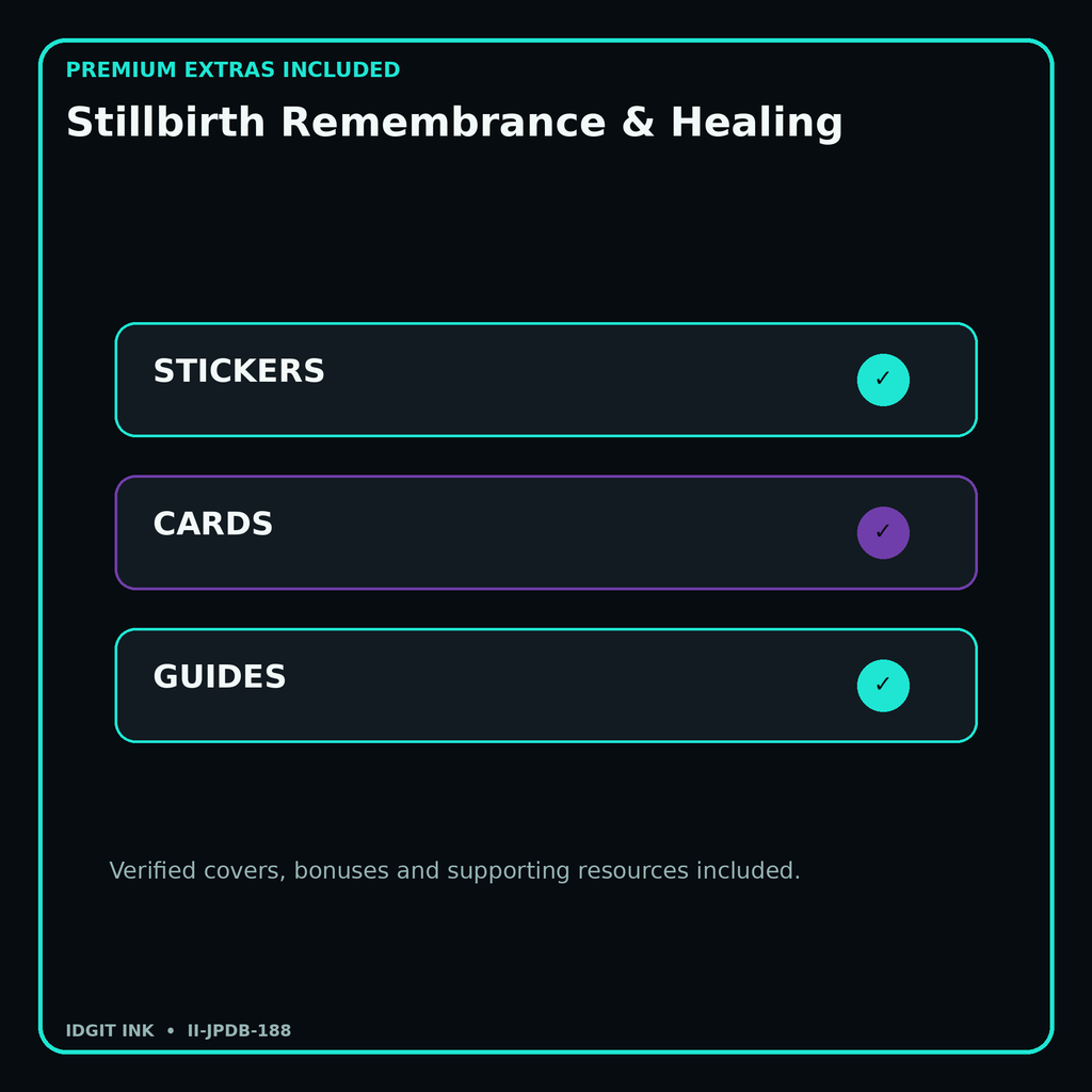 Stillbirth Remembrance & Healing stickers cards covers guides and verified bundle bonuses