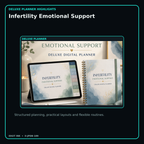 Infertility Emotional Support deluxe digital planner features and flexible organization
