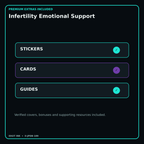 Infertility Emotional Support stickers cards covers guides and verified bundle bonuses