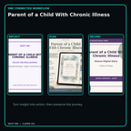 Parent of a Child With Chronic Illness connected journal planner diary workflow and customer benefits