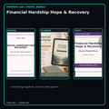 Financial Hardship Hope & Recovery premium digital journal planner and diary bundle cover
