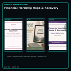 Financial Hardship Hope & Recovery complete three-product digital bundle overview