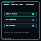 Financial Hardship Hope & Recovery secure digital download personal-use and no-shipping notice