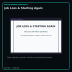 Job Loss & Starting Again deluxe digital journal features and guided reflection pages