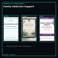 Family Addiction Support premium digital journal planner and diary bundle cover