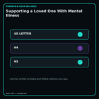 Supporting a Loved One With Mental Illness digital bundle formats in US Letter A4 and A5