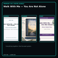 Walk With Me — You Are Not Alone premium digital journal planner and diary bundle cover