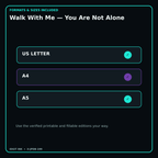 Walk With Me — You Are Not Alone digital bundle formats in US Letter A4 and A5