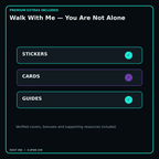Walk With Me — You Are Not Alone stickers cards covers guides and verified bundle bonuses