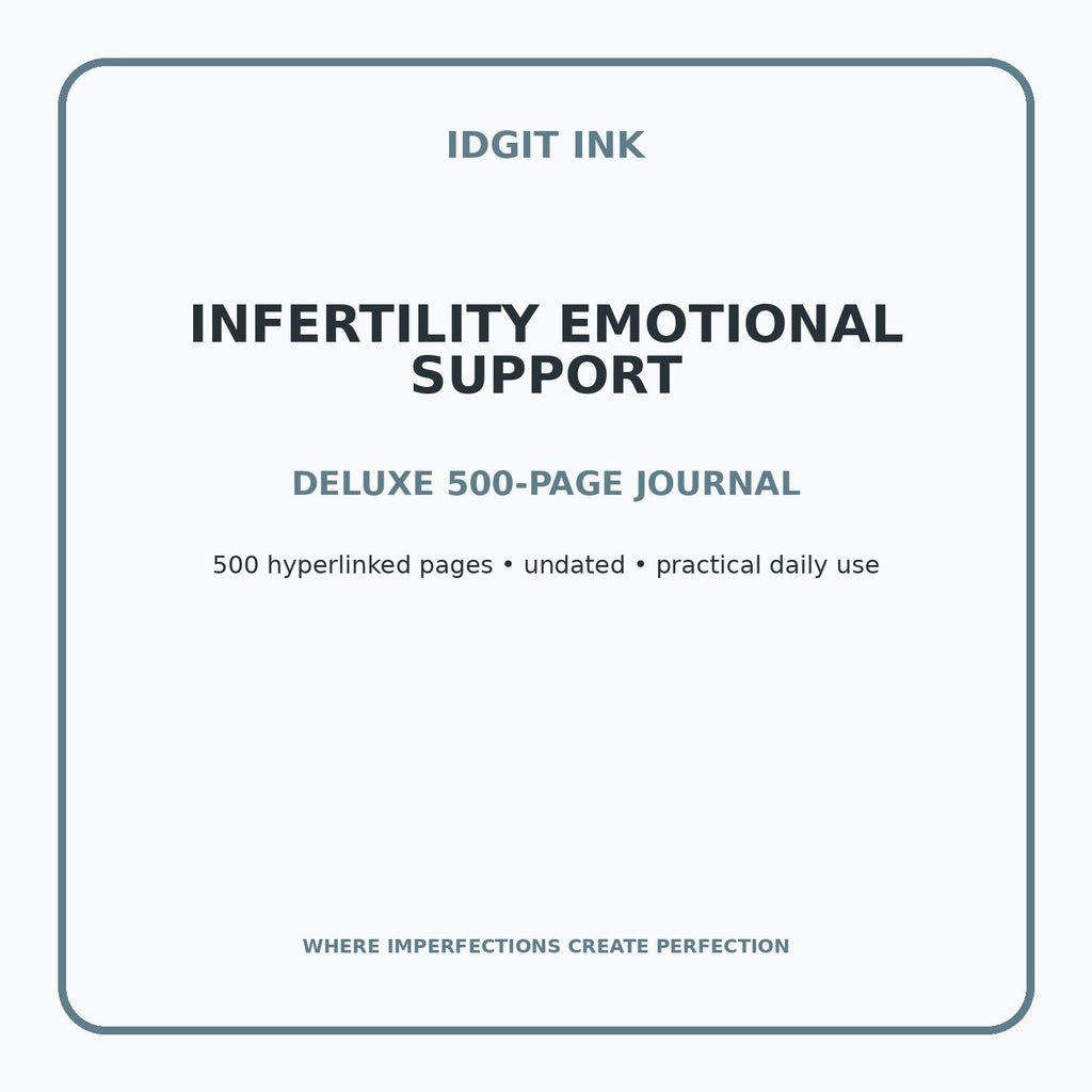 Infertility Emotional Support Digital Journal – Deluxe 500-Page Planner — listing image 1 of 4