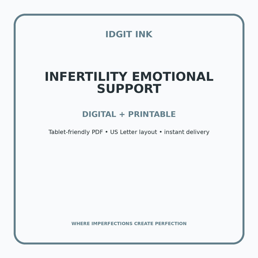 Infertility Emotional Support Digital Journal – Deluxe 500-Page Planner — listing image 4 of 4