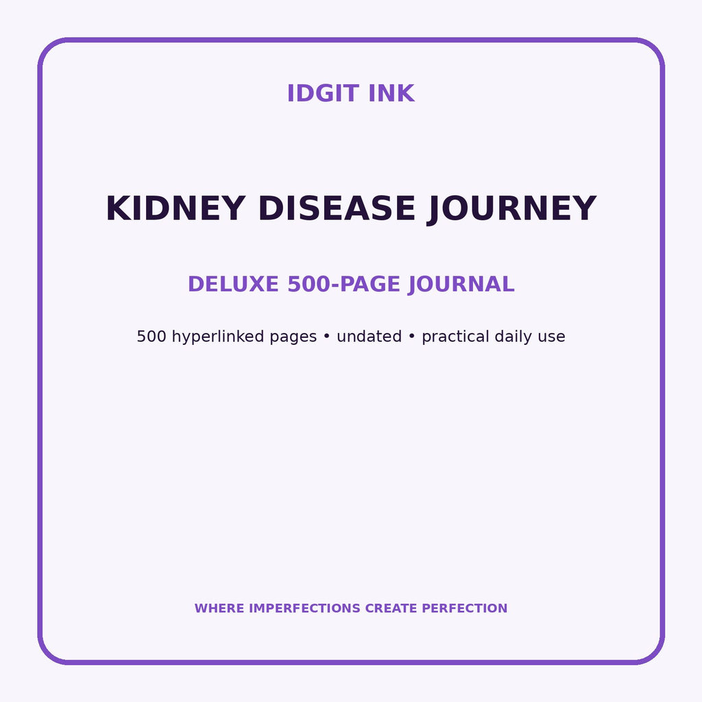 Kidney Disease Journey Digital Journal – Deluxe 500-Page Planner — listing image 1 of 4
