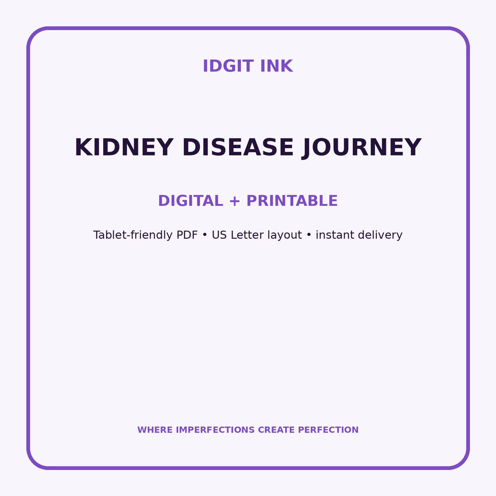 Kidney Disease Journey Digital Journal – Deluxe 500-Page Planner — listing image 4 of 4