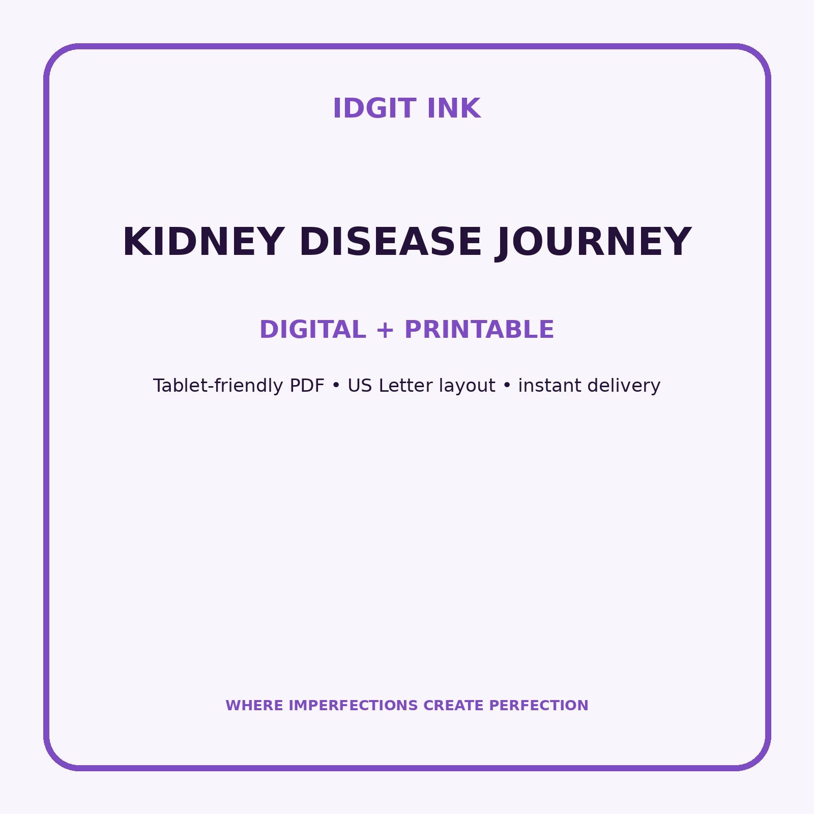 Kidney Disease Journey Digital Journal – Deluxe 500-Page Planner — listing image 4 of 4