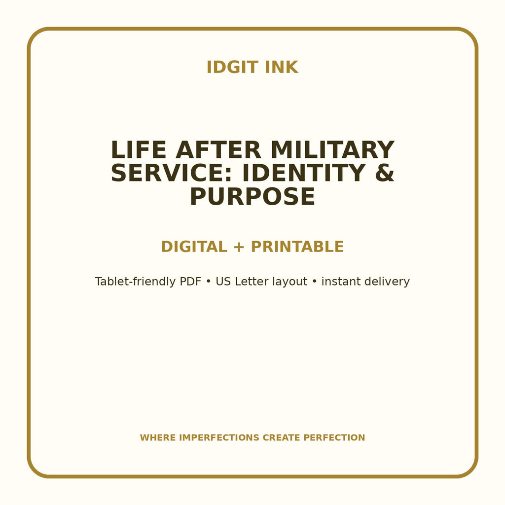 Life After Military Service: Identity & Purpose Digital Journal – Deluxe 500-Page Planner — listing image 4 of 4