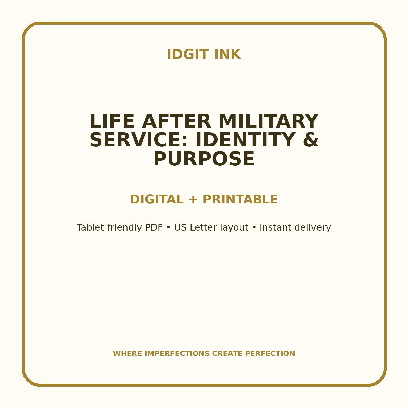 Life After Military Service: Identity & Purpose Digital Journal – Deluxe 500-Page Planner — listing image 4 of 4