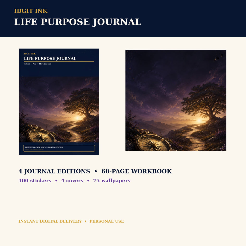 Idgit Ink Life-Purpose digital journal — complete deluxe journal bundle overview