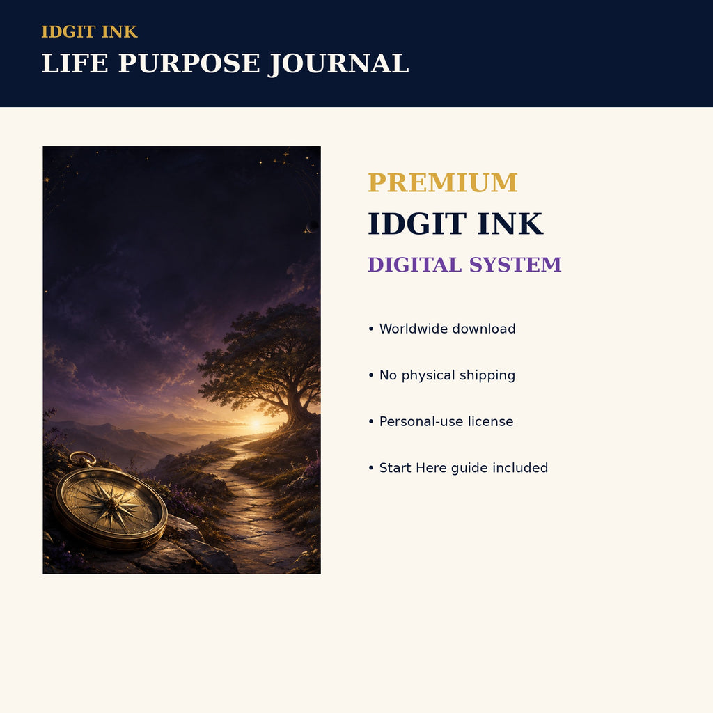Idgit Ink Life-Purpose digital journal — 75 device wallpapers preview
