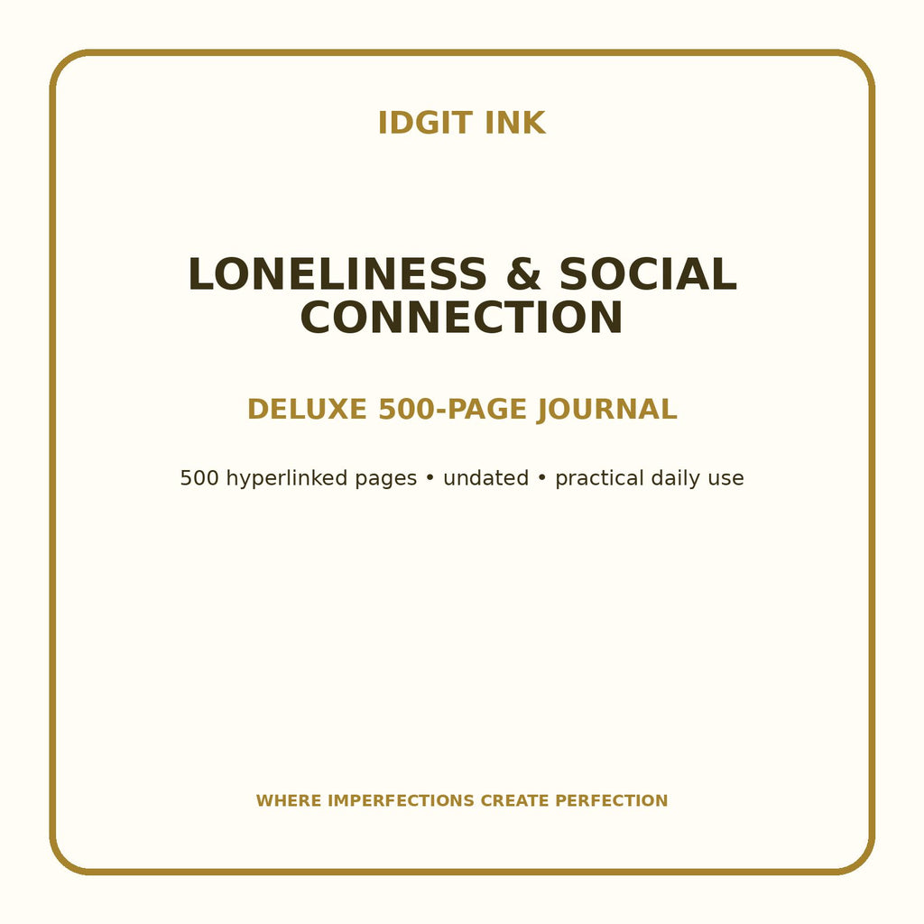 Loneliness & Social Connection Digital Journal – Deluxe 500-Page Planner — listing image 1 of 4