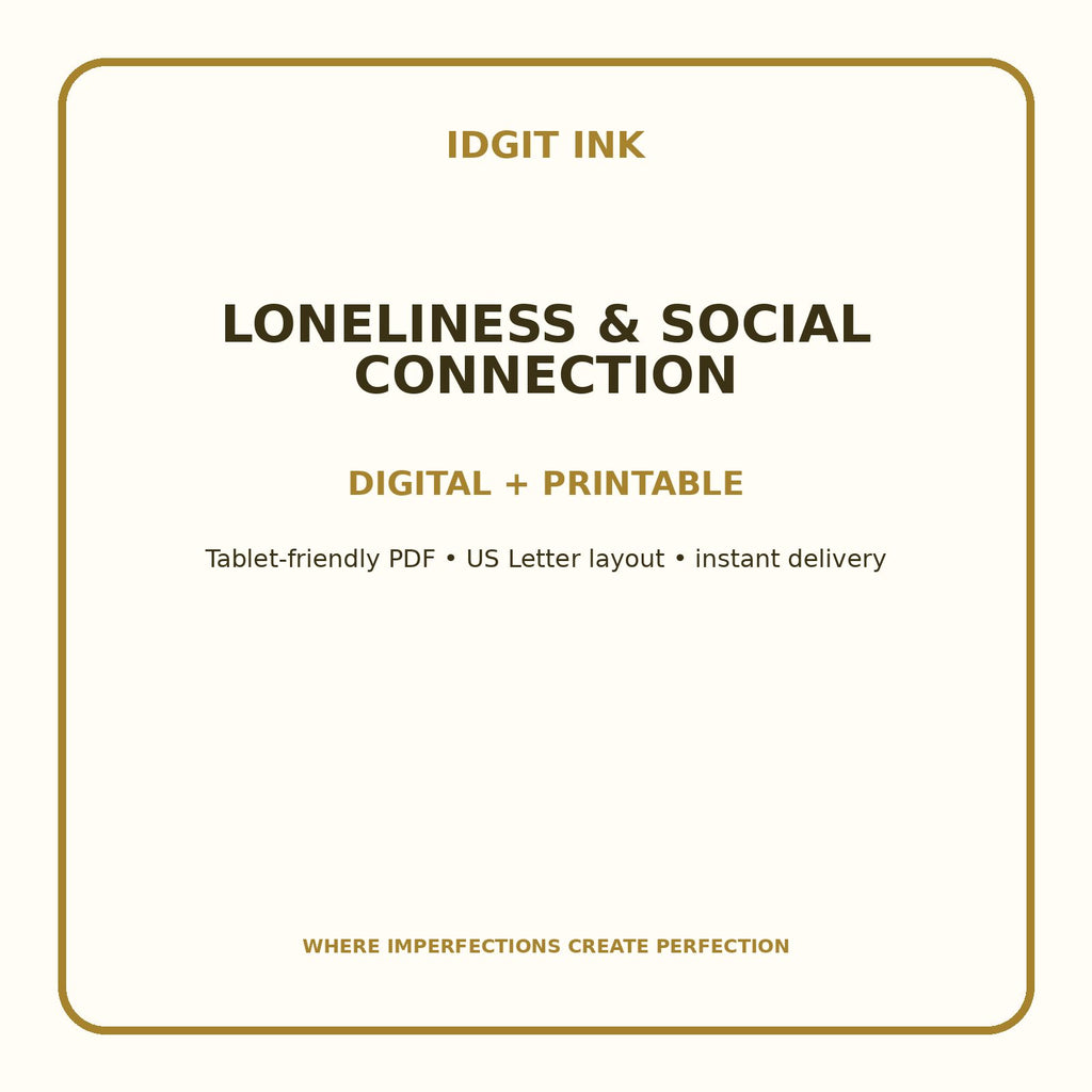 Loneliness & Social Connection Digital Journal – Deluxe 500-Page Planner — listing image 4 of 4