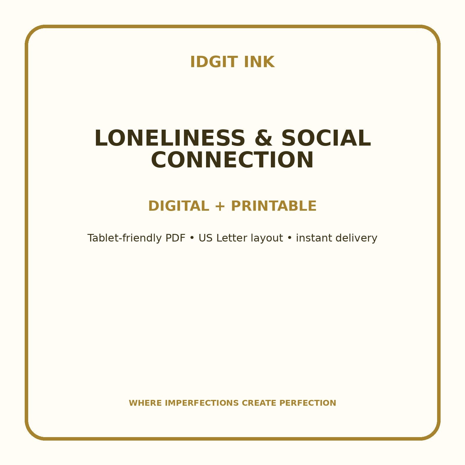 Loneliness & Social Connection Digital Journal – Deluxe 500-Page Planner — listing image 4 of 4