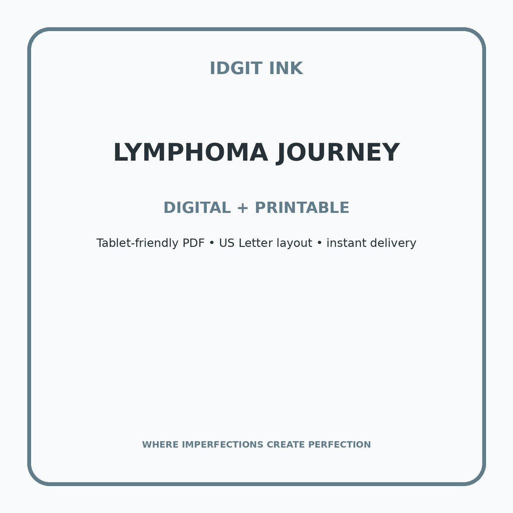 Lymphoma Journey Digital Journal – Deluxe 500-Page Planner — listing image 4 of 4