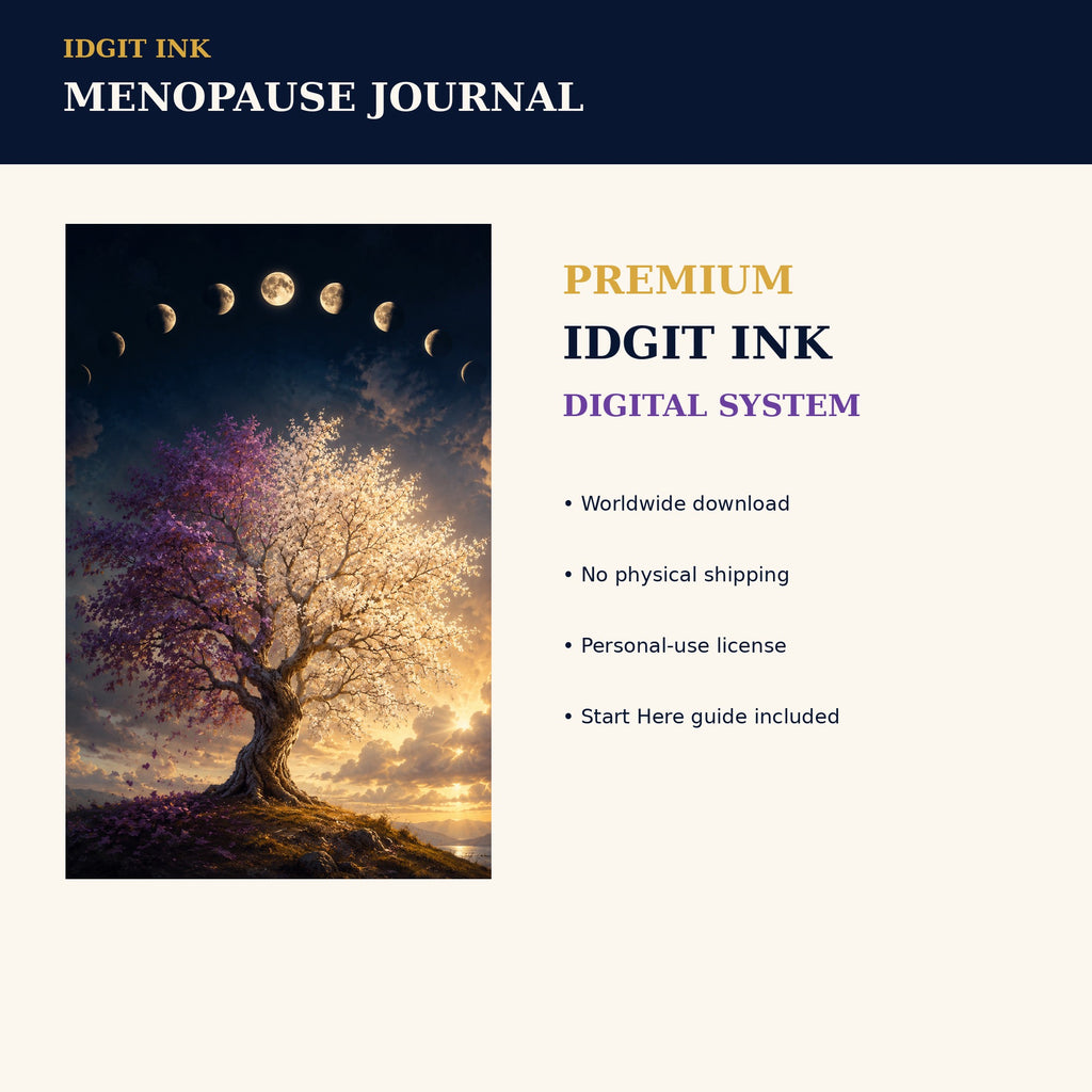 Idgit Ink Menopause digital journal — 75 device wallpapers preview