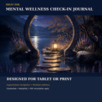 Idgit Ink Mental Wellness Check-In digital journal — 100 PNG digital stickers preview
