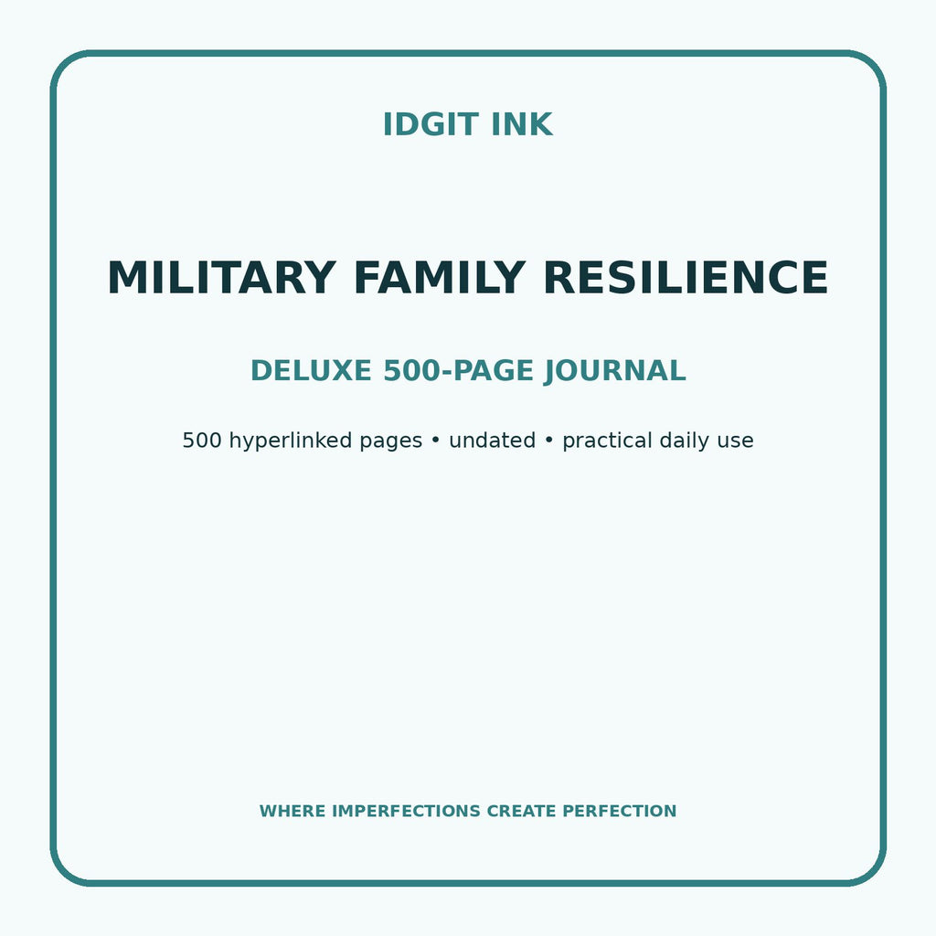 Military Family Resilience Digital Journal – Deluxe 500-Page Planner — listing image 1 of 4