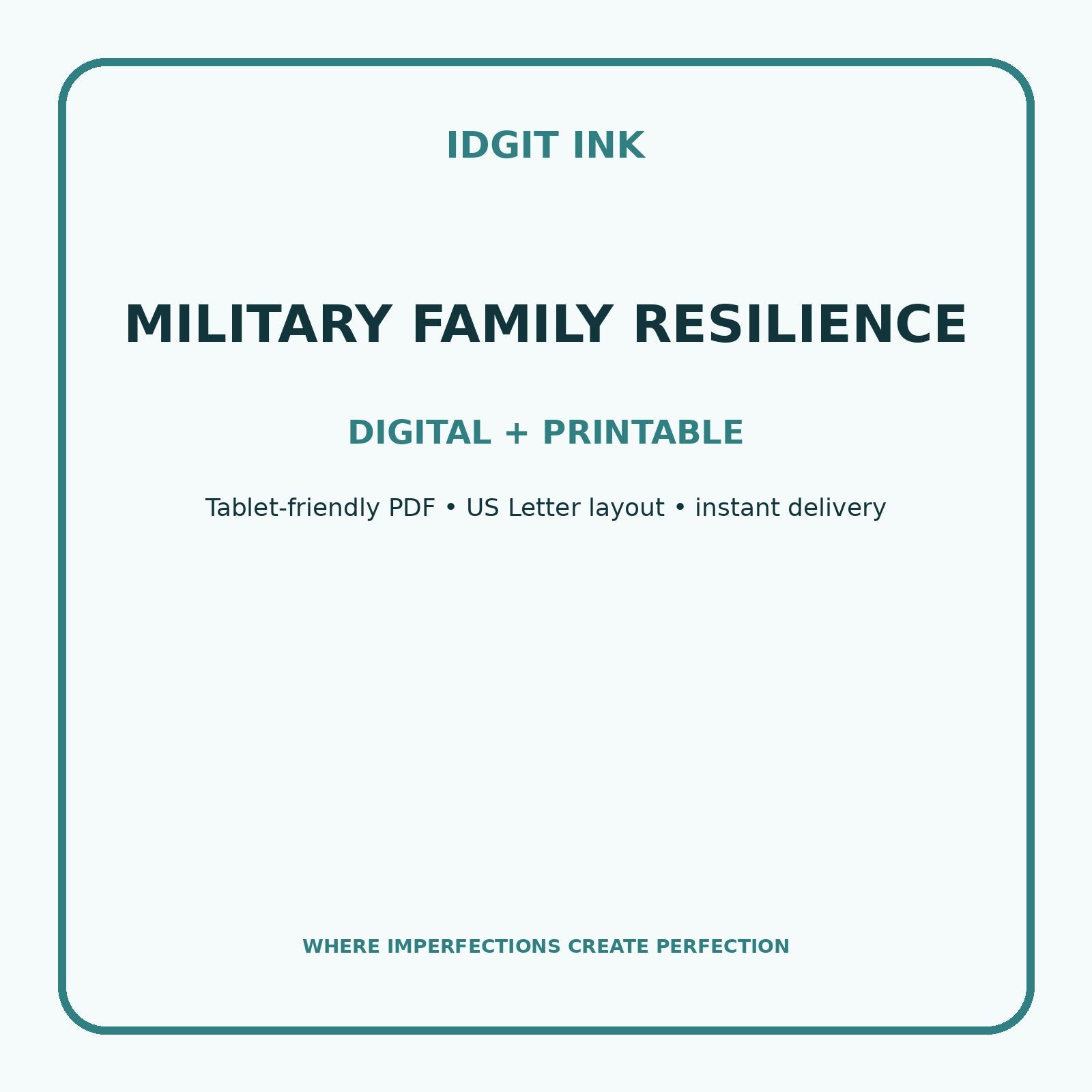 Military Family Resilience Digital Journal – Deluxe 500-Page Planner — listing image 4 of 4