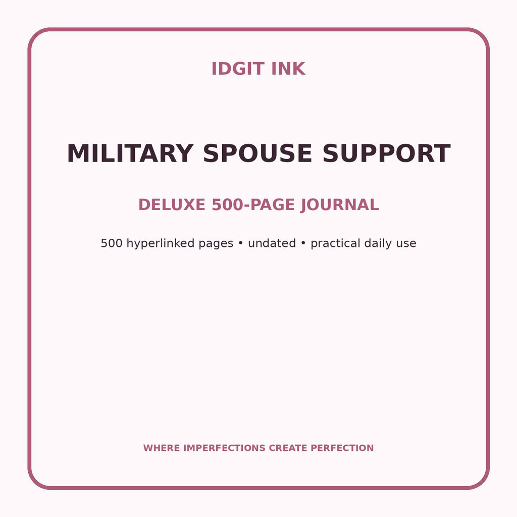 Military Spouse Support Digital Journal – Deluxe 500-Page Planner — listing image 1 of 4