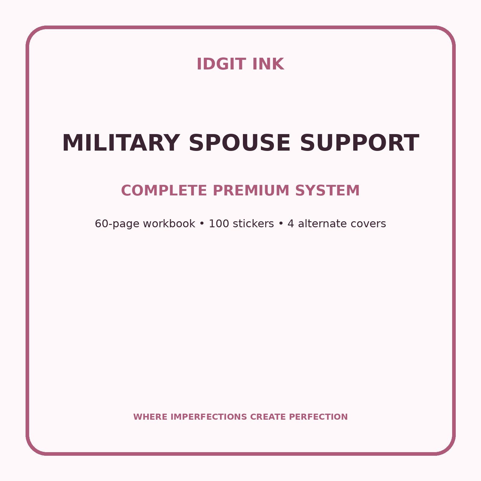 Military Spouse Support Digital Journal – Deluxe 500-Page Planner — listing image 2 of 4