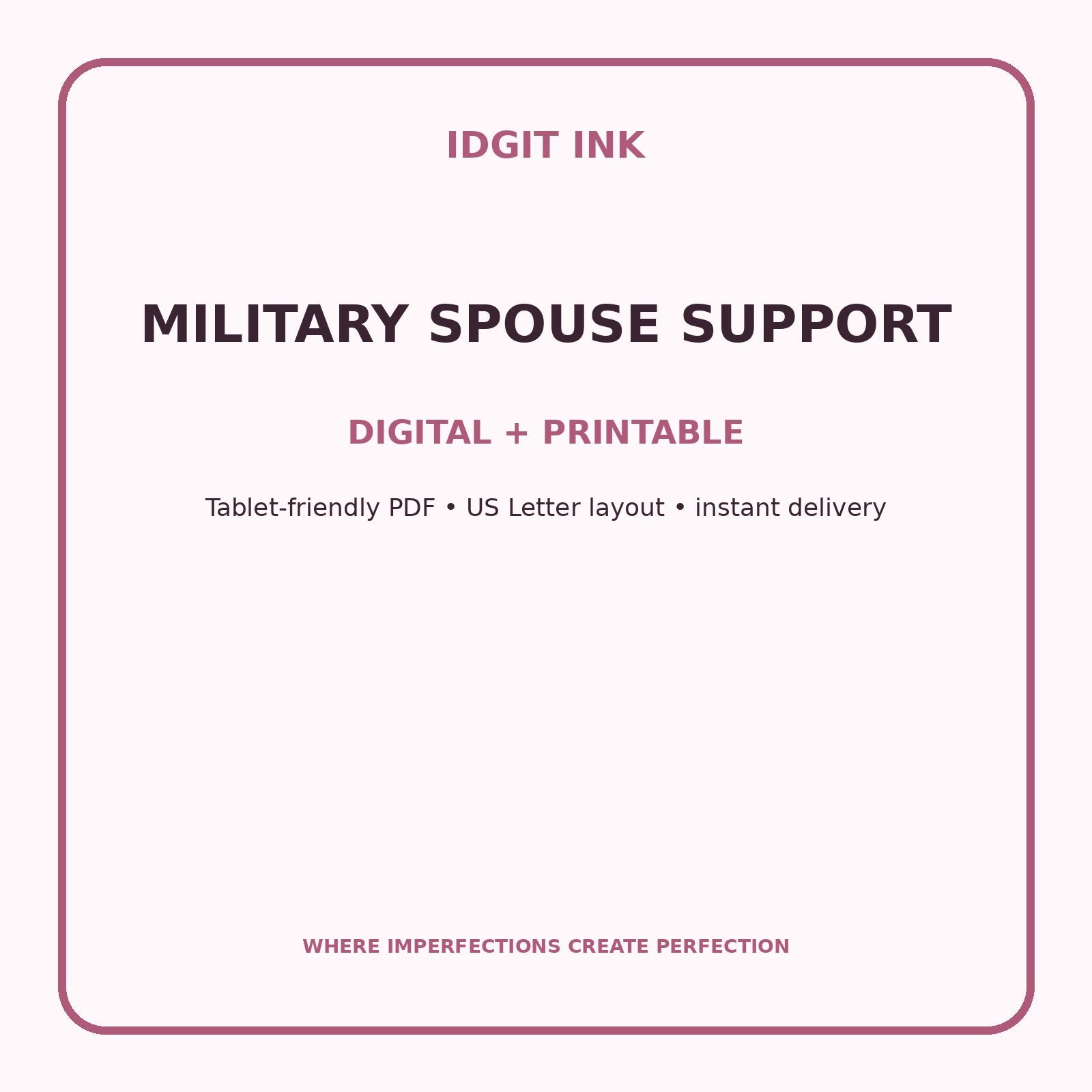 Military Spouse Support Digital Journal – Deluxe 500-Page Planner — listing image 4 of 4