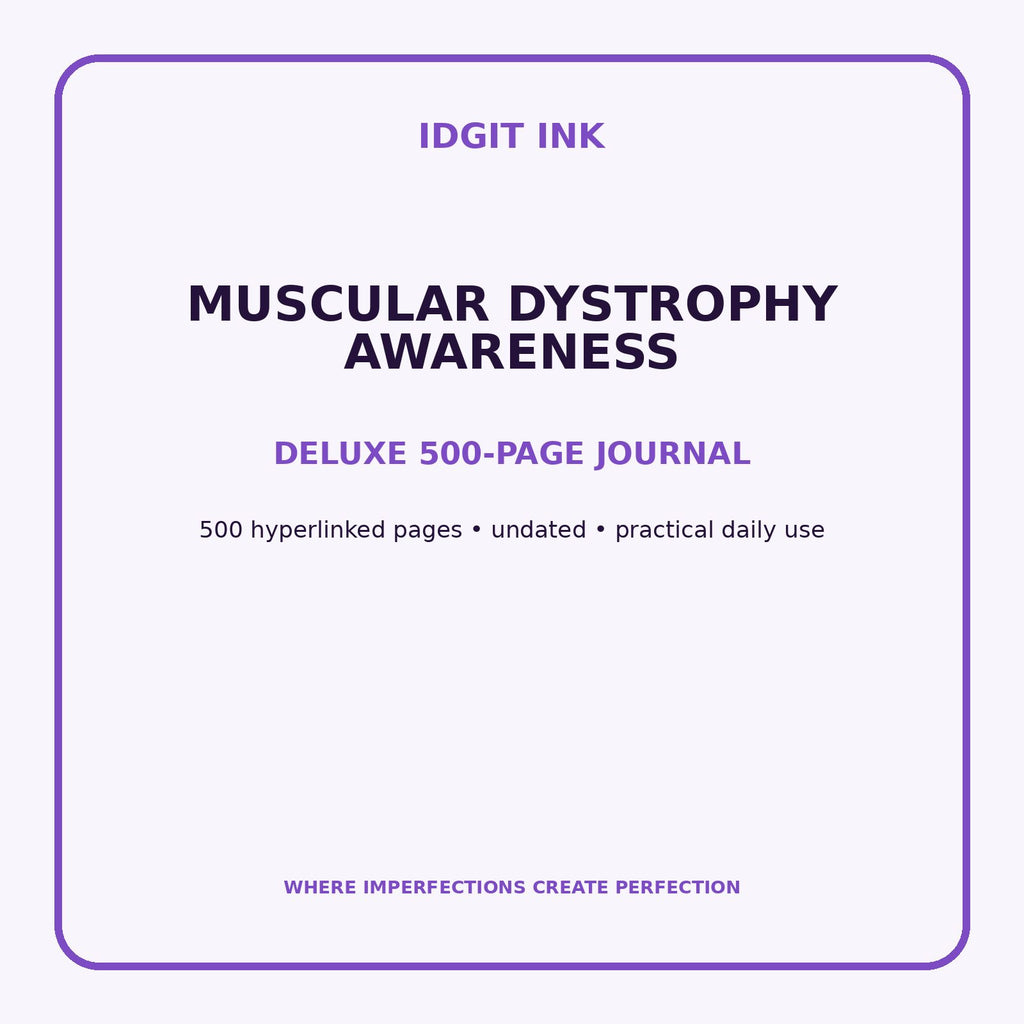 Muscular Dystrophy Awareness Digital Journal – Deluxe 500-Page Planner — listing image 1 of 4