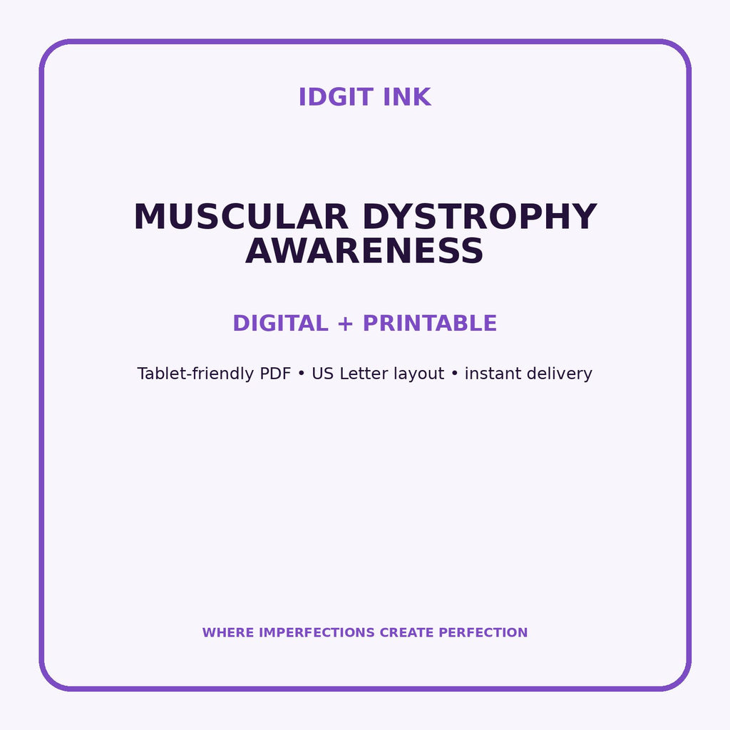 Muscular Dystrophy Awareness Digital Journal – Deluxe 500-Page Planner — listing image 4 of 4