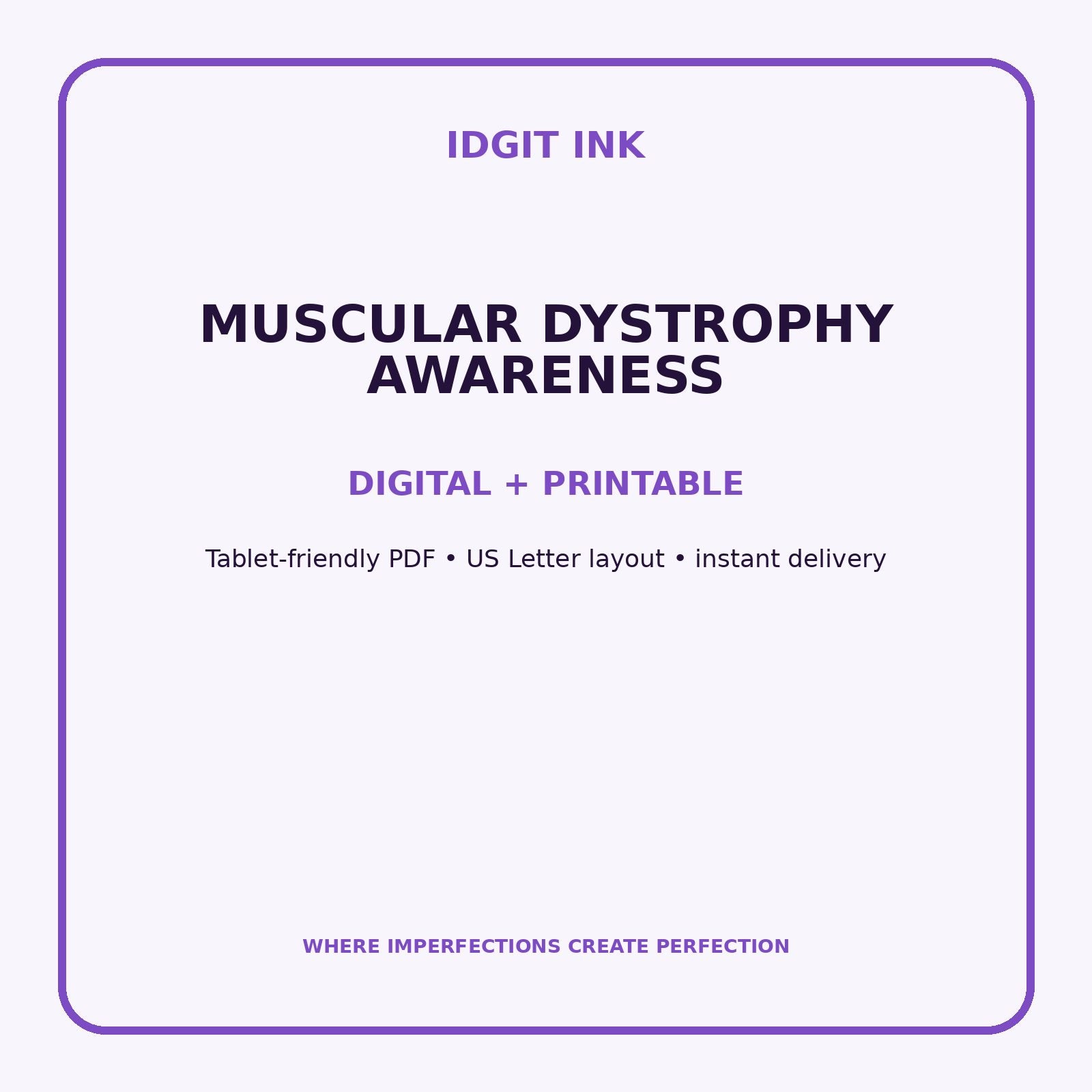 Muscular Dystrophy Awareness Digital Journal – Deluxe 500-Page Planner — listing image 4 of 4