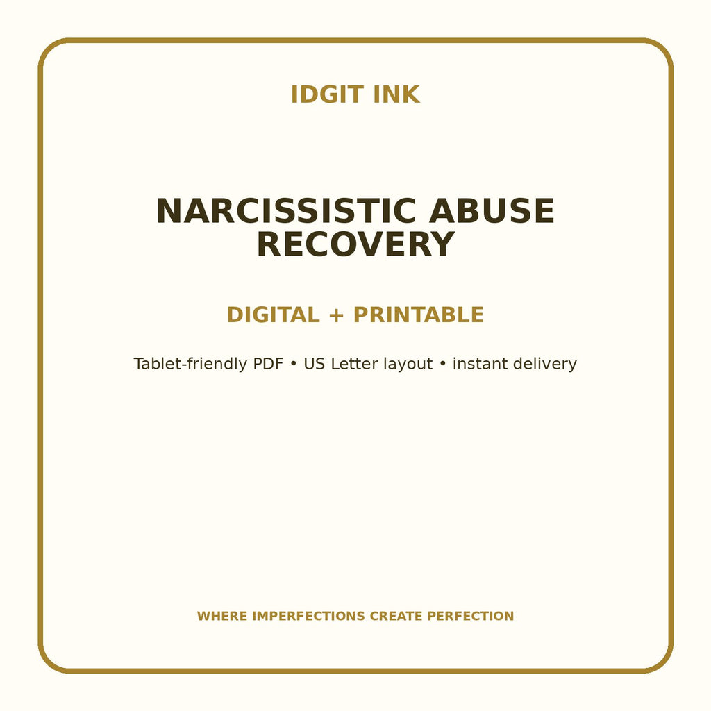 Narcissistic Abuse Recovery Digital Journal – Deluxe 500-Page Planner — listing image 4 of 4