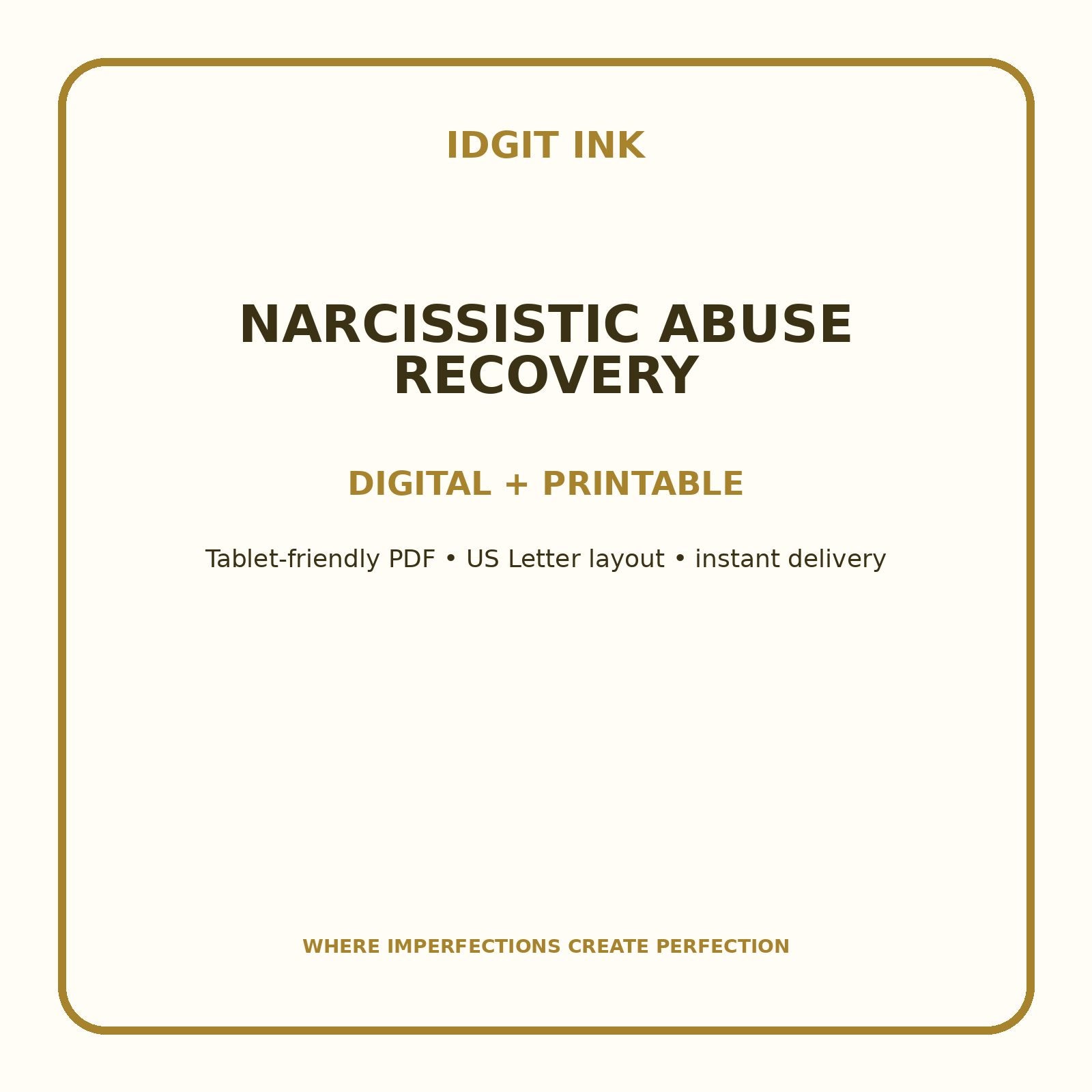 Narcissistic Abuse Recovery Digital Journal – Deluxe 500-Page Planner — listing image 4 of 4