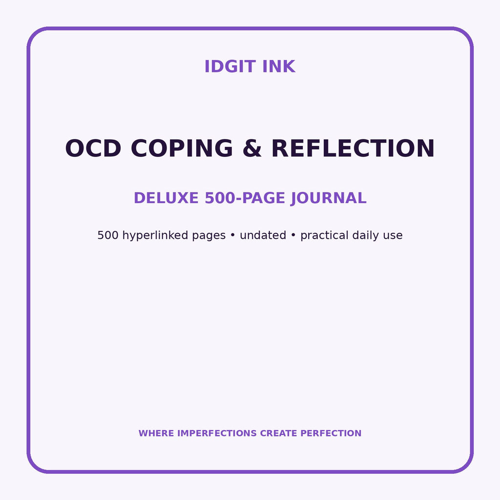 OCD Coping & Reflection Digital Journal – Deluxe 500-Page Planner — listing image 1 of 4