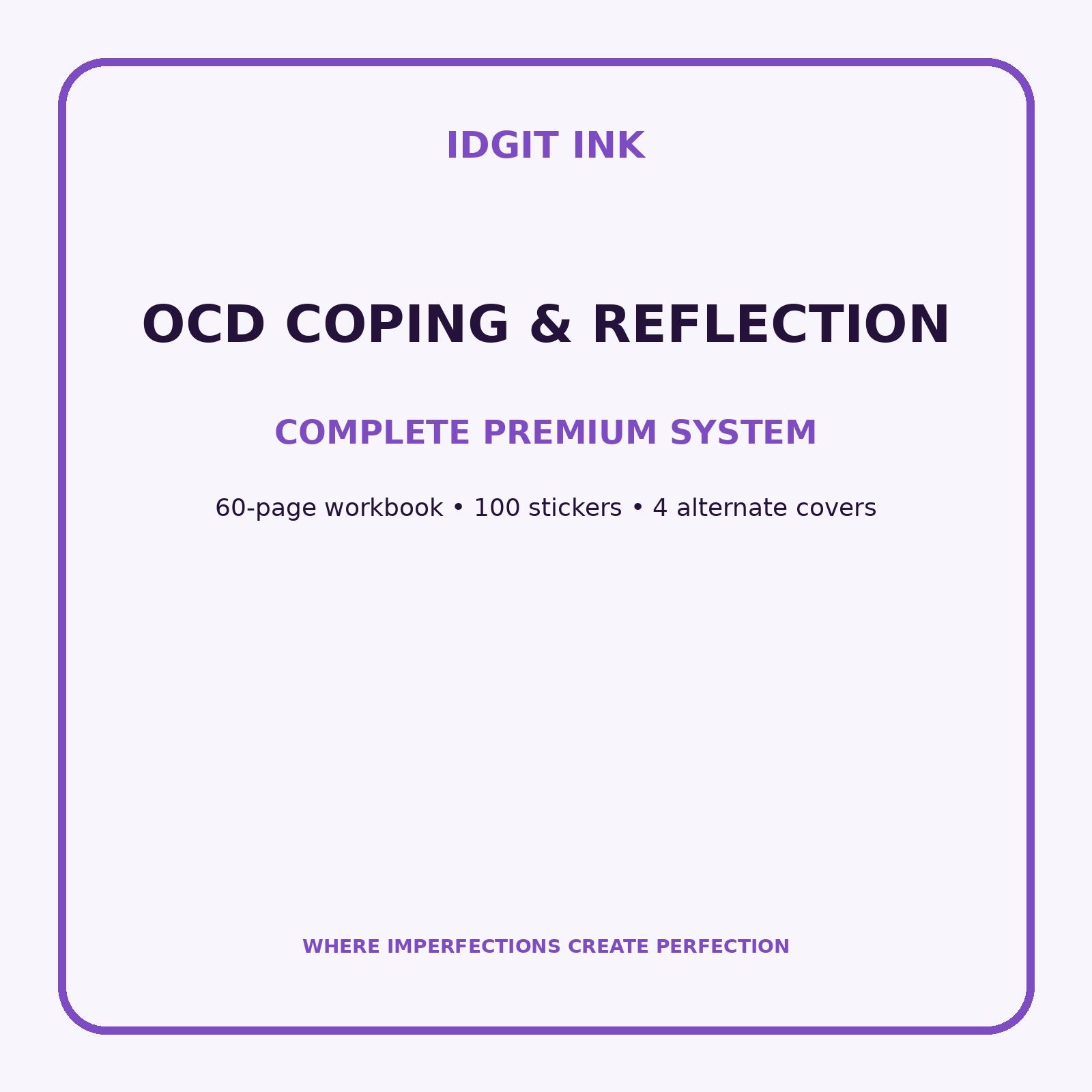 OCD Coping & Reflection Digital Journal – Deluxe 500-Page Planner — listing image 2 of 4