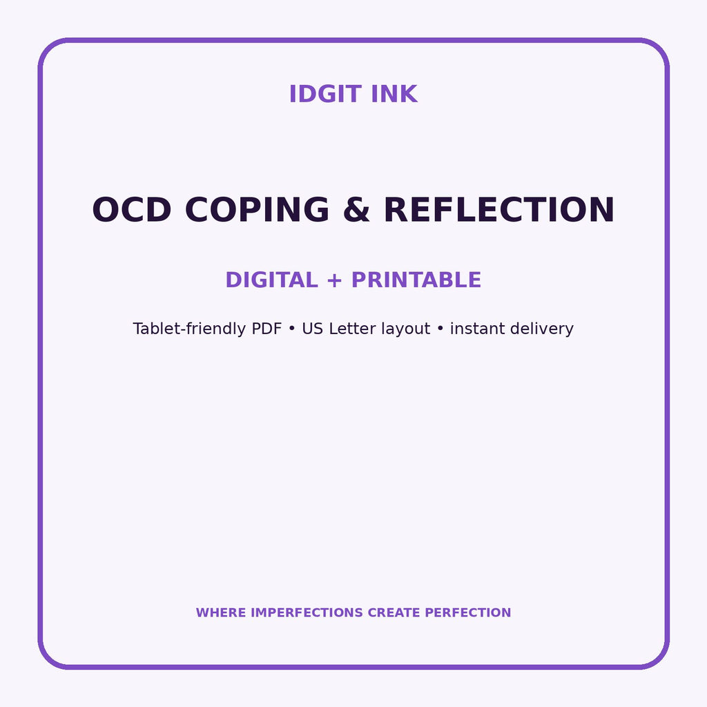 OCD Coping & Reflection Digital Journal – Deluxe 500-Page Planner — listing image 4 of 4