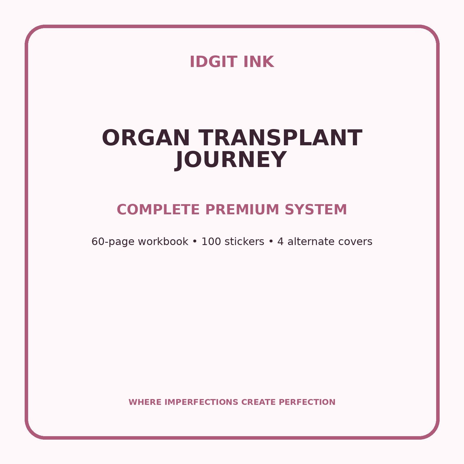 Organ Transplant Journey Digital Journal – Deluxe 500-Page Planner — listing image 2 of 4