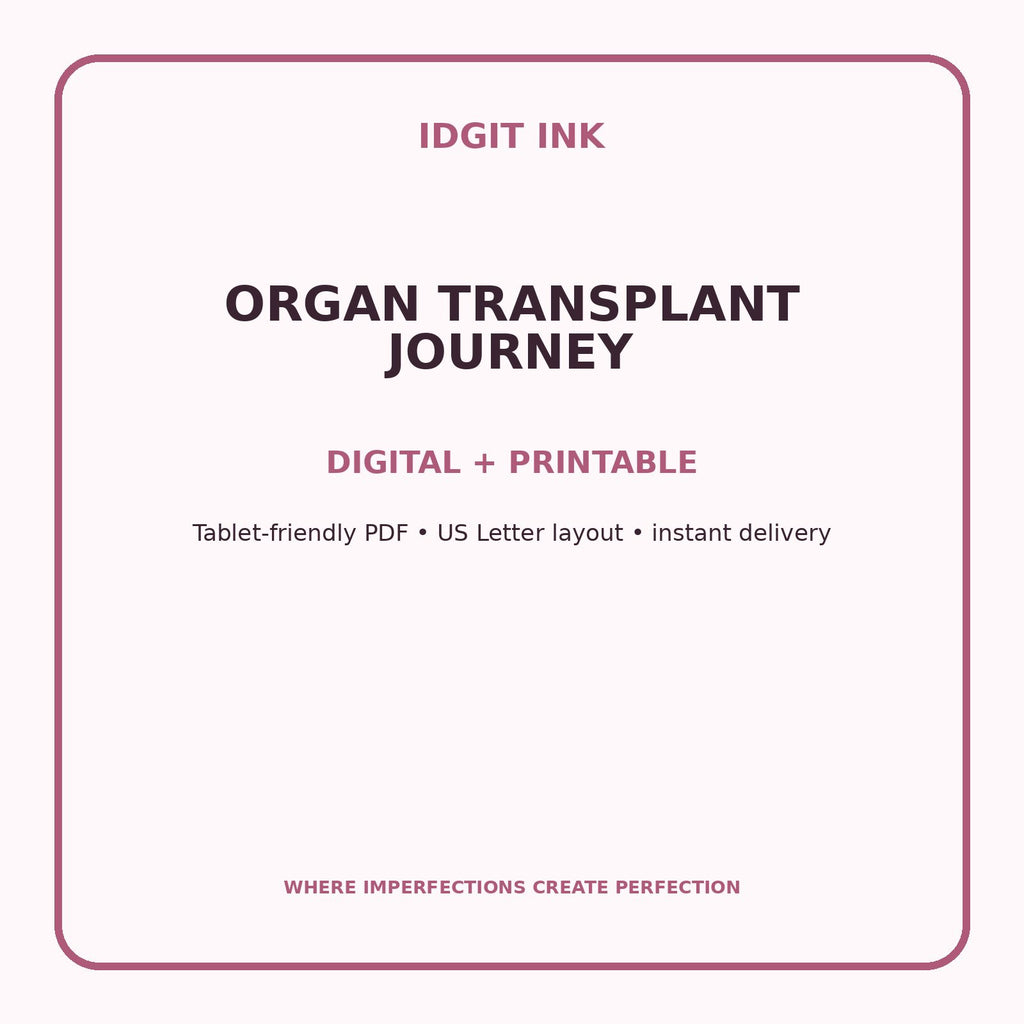 Organ Transplant Journey Digital Journal – Deluxe 500-Page Planner — listing image 4 of 4