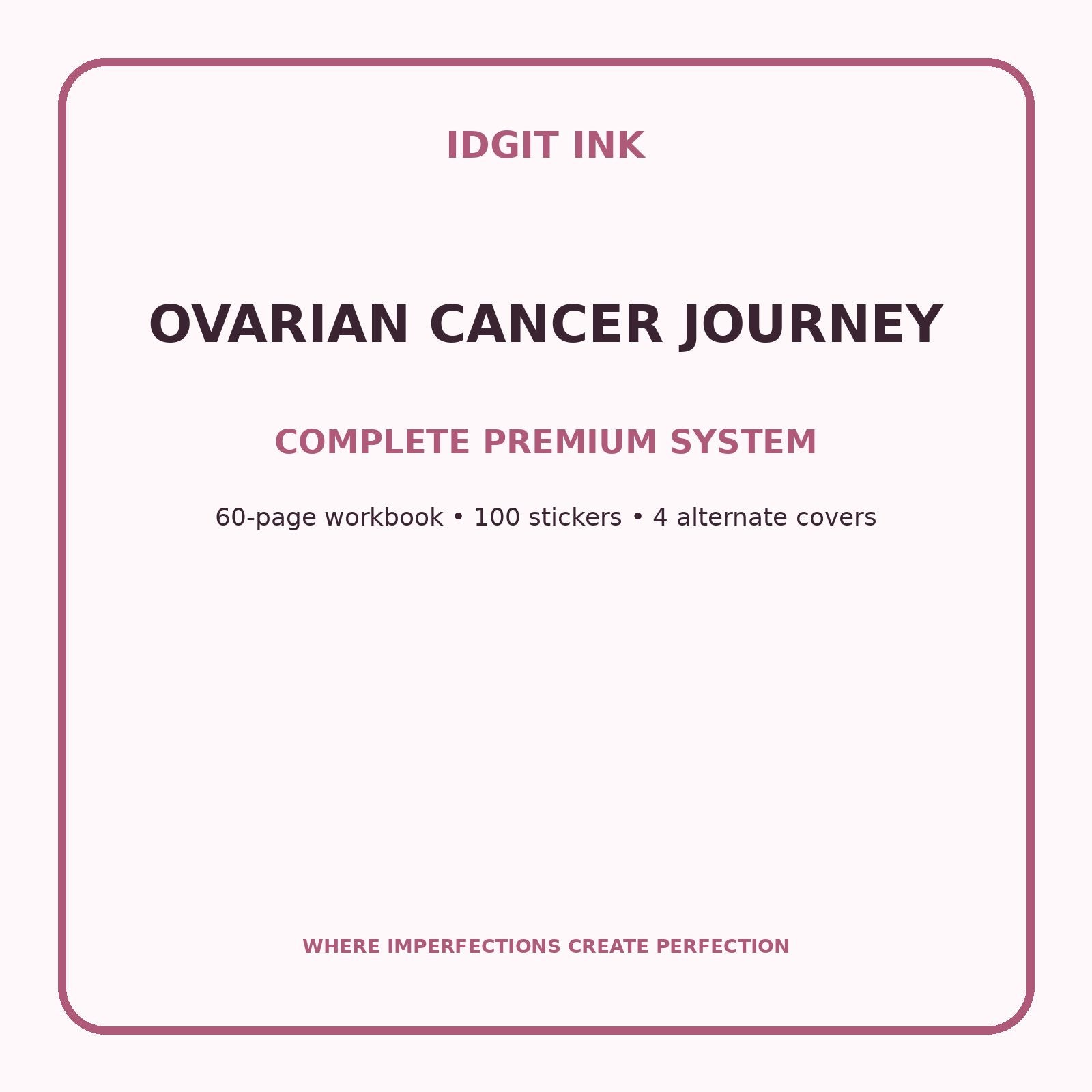 Ovarian Cancer Journey Digital Journal – Deluxe 500-Page Planner — listing image 2 of 4