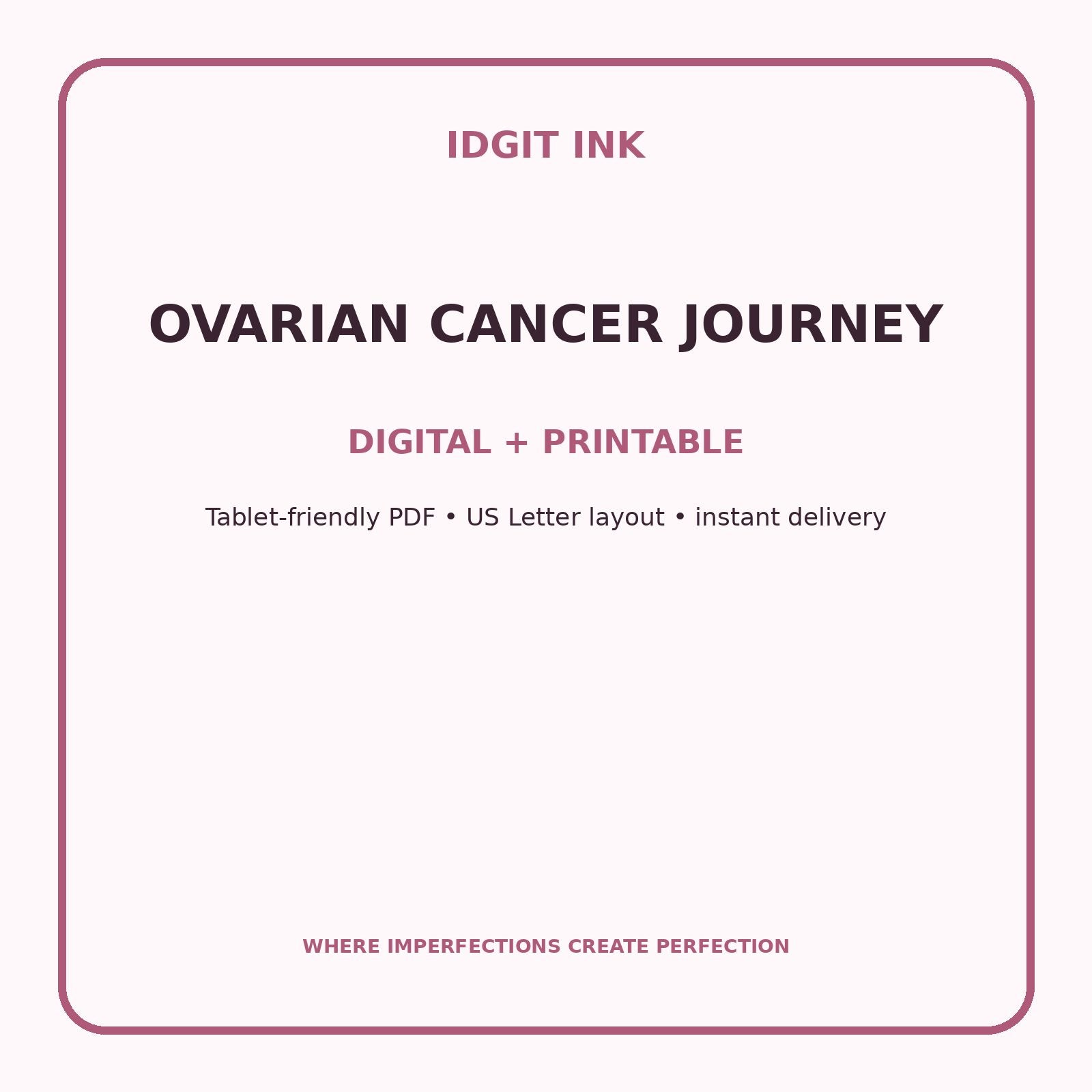 Ovarian Cancer Journey Digital Journal – Deluxe 500-Page Planner — listing image 4 of 4