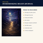 Idgit Ink Overthinking Relief digital journal — four alternate journal covers