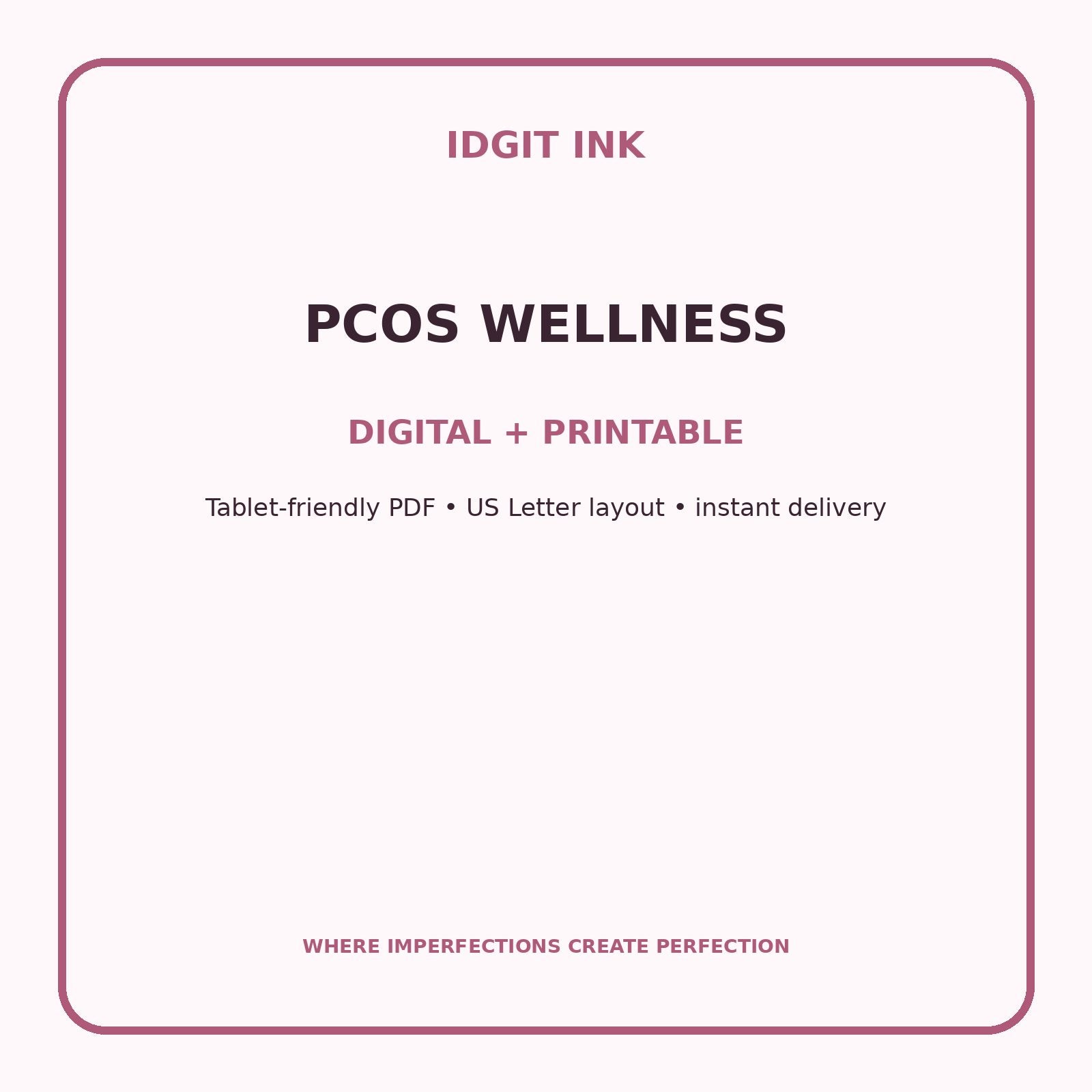 PCOS Wellness Digital Journal – Deluxe 500-Page Planner — listing image 4 of 4