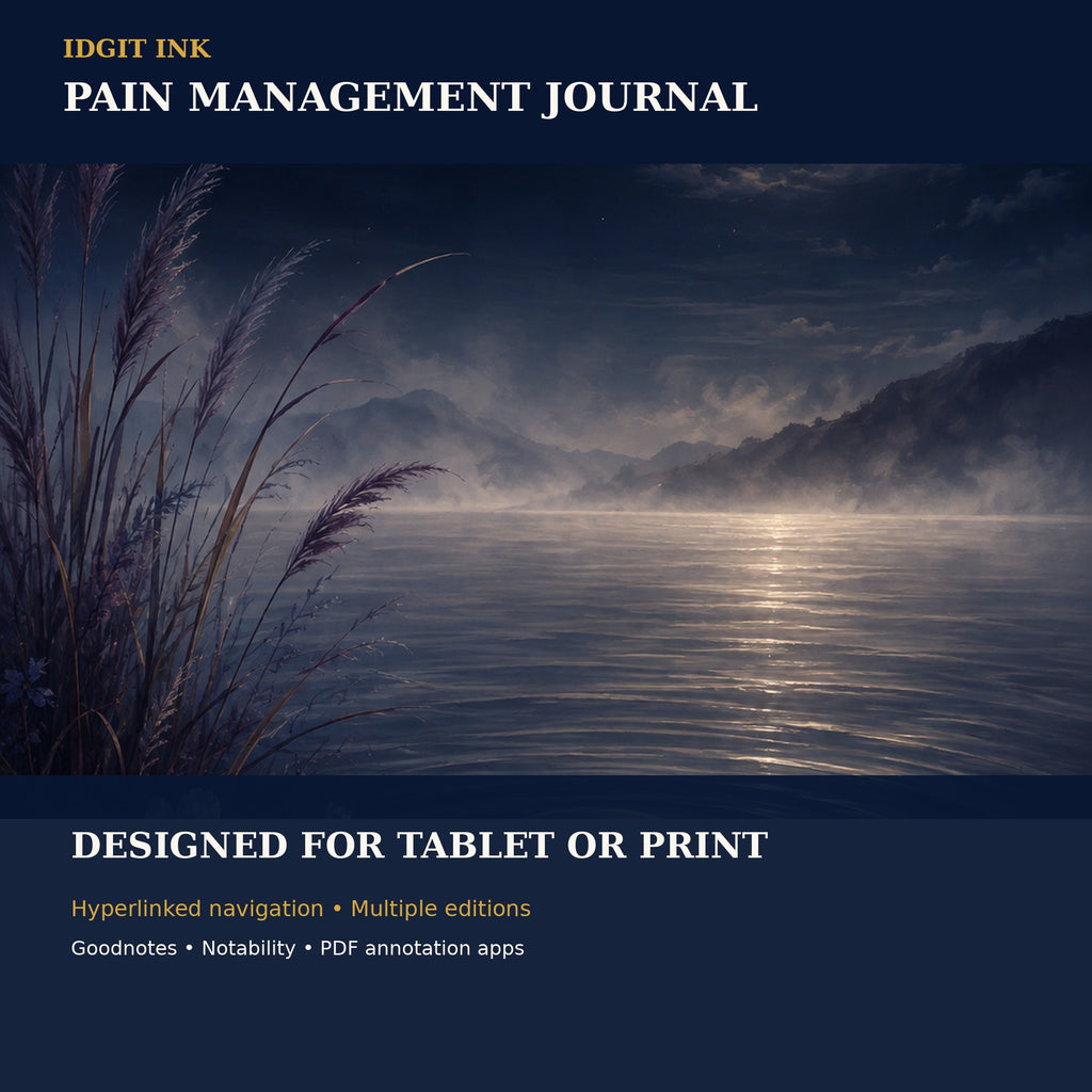 Idgit Ink Pain-Management digital journal — 100 PNG digital stickers preview