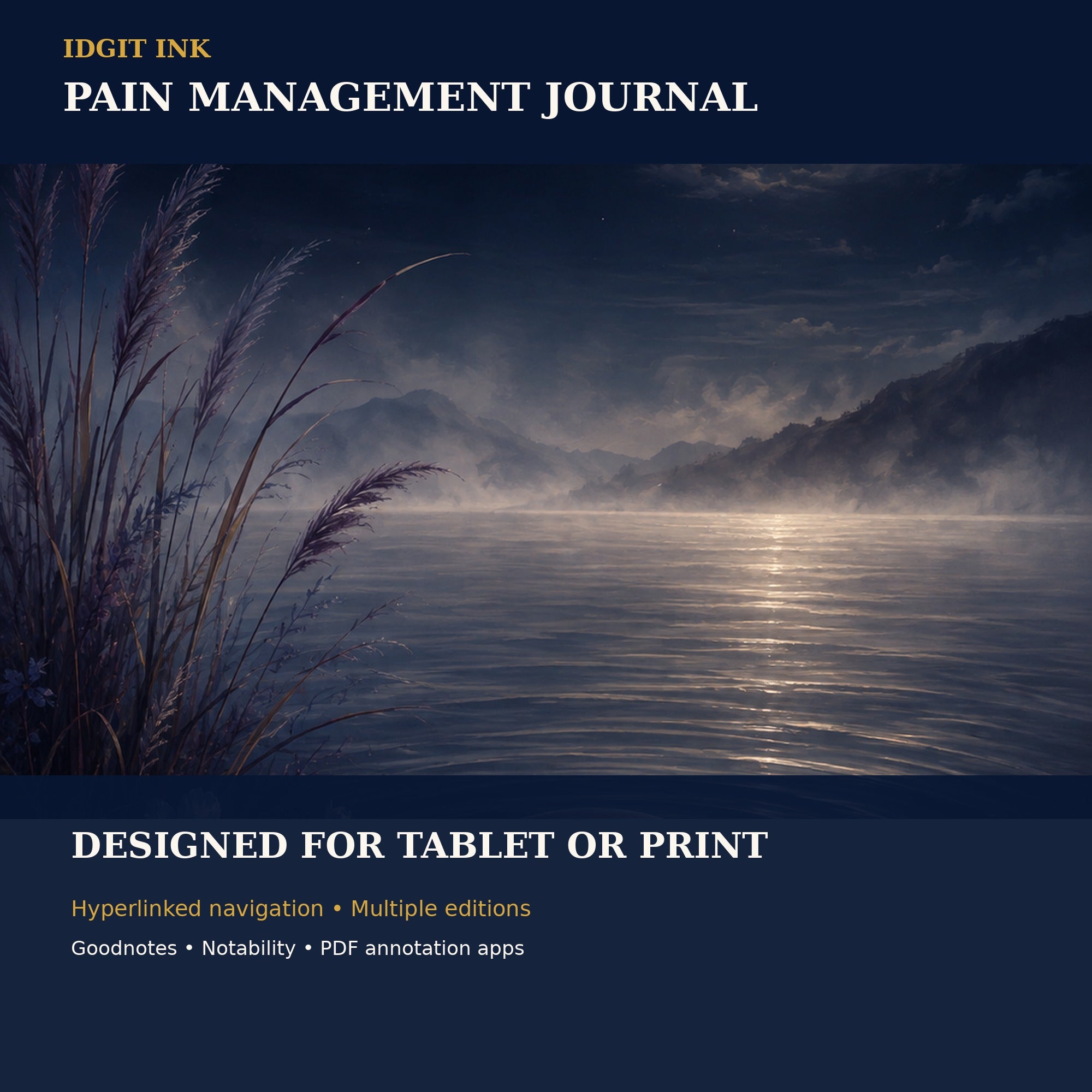 Idgit Ink Pain-Management digital journal — 100 PNG digital stickers preview